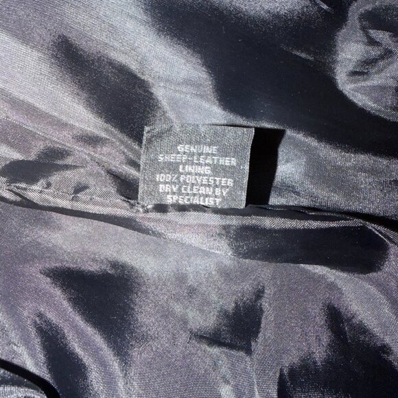 Leather Club Sheepskin Leather Jacket w/removable vest Womens' XL (est'd.) - Picture 10 of 16